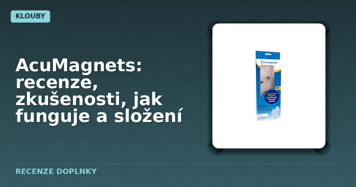 Balení magnetických vložek do bot AcuMagnets