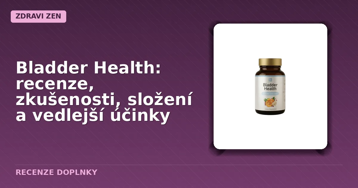 Balík kapslí Bladder Health určený pro ženy v menopauze