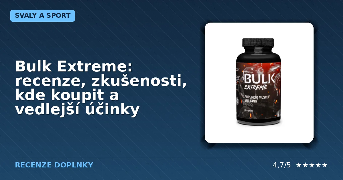 Balení doplňku stravy Bulk Extreme určeného pro podporu silového tréninku