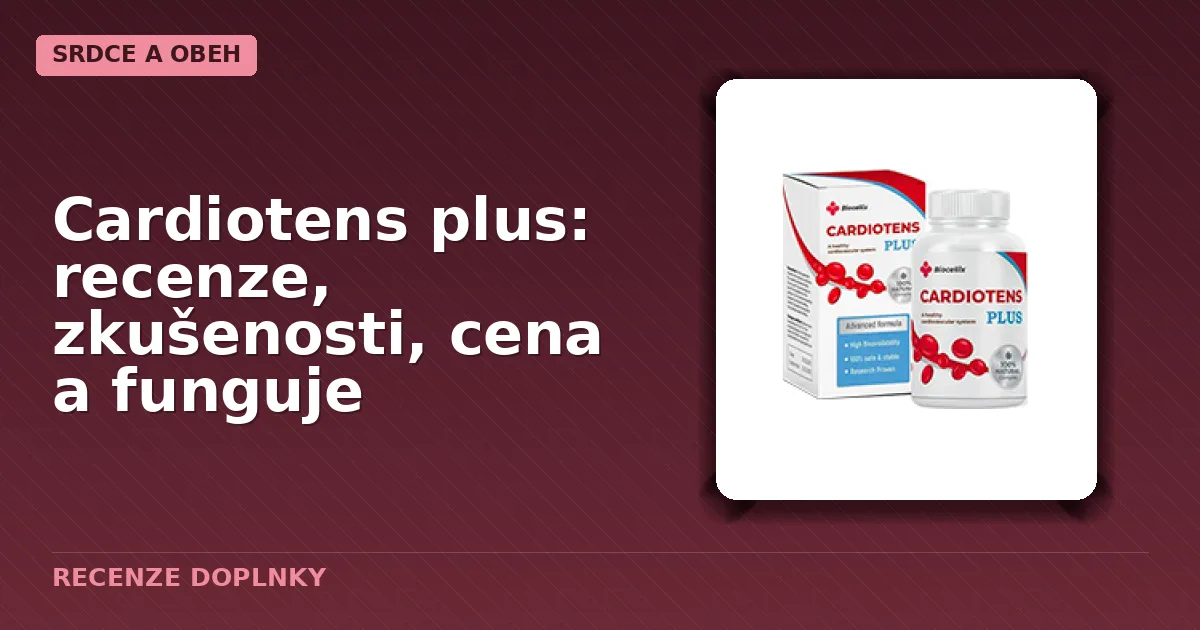 Balení produktu Cardiotens plus