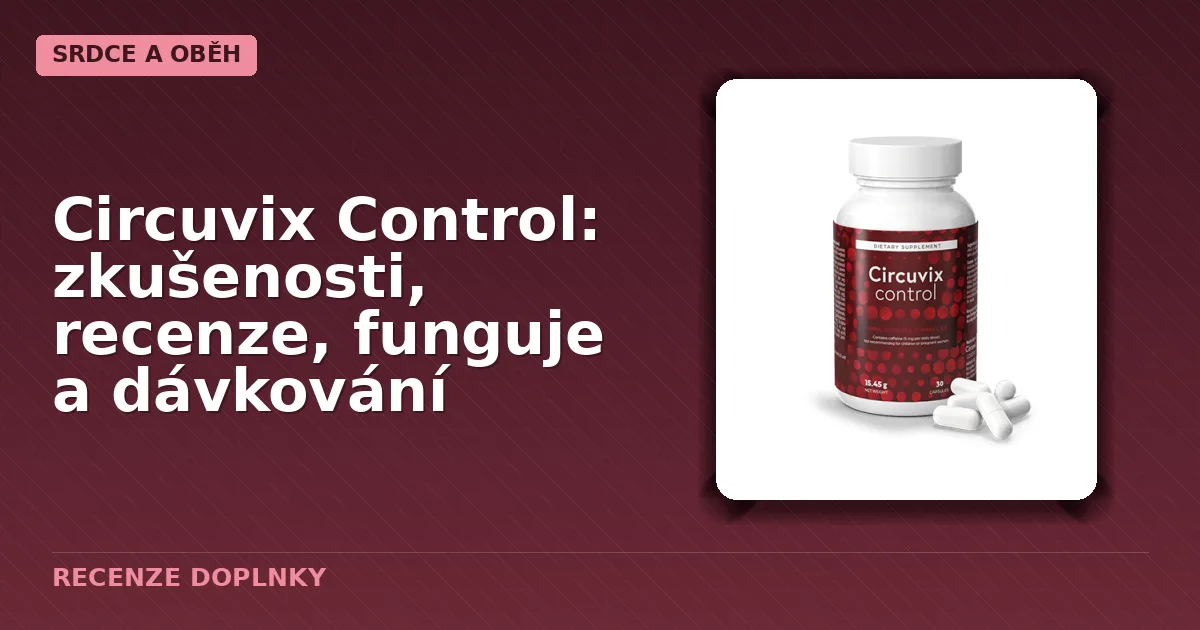 Balení kapslí Circuvix Control určených ke podpoře krevního oběhu