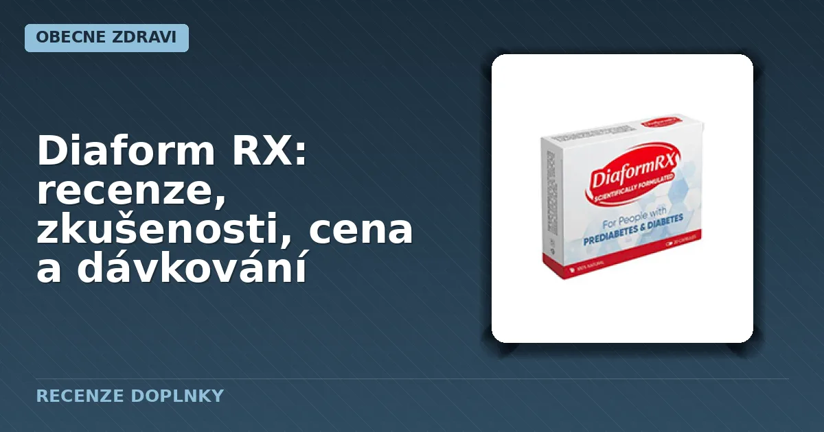 Balení kapslí Diaform RX určených pro podporu při diabetu typu 2