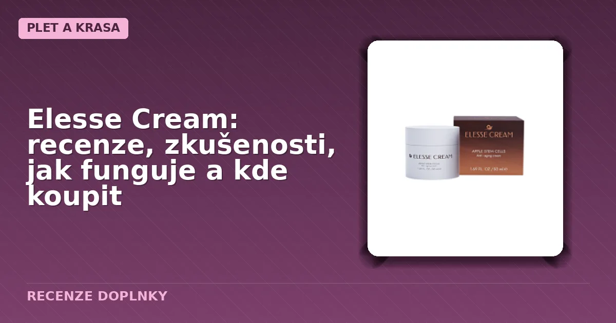 Balení kosmetického krému Elesse Cream