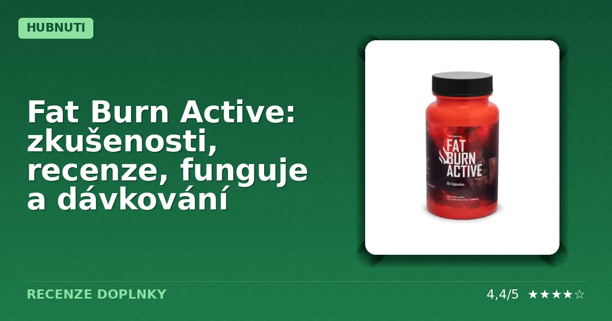 Balení doplňku stravy Fat Burn Active