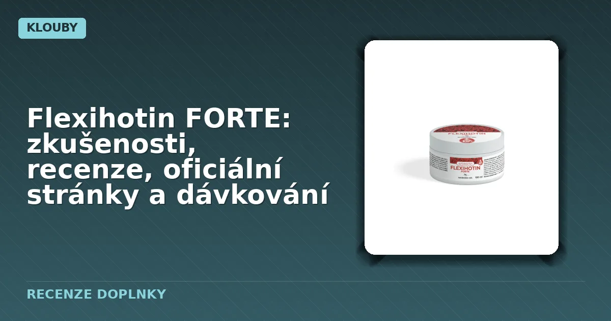 Balení gélu Flexihotin FORTE