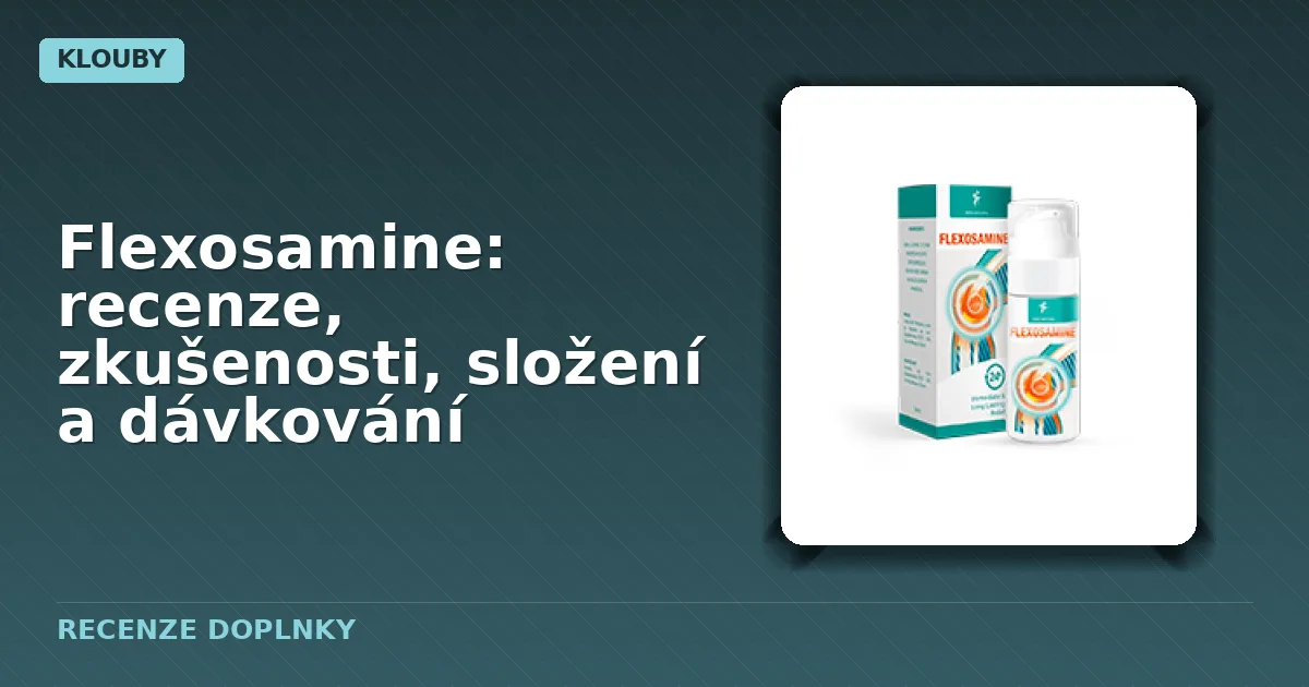 Balení kapslí Flexosamine určených pro podporu kloubního zdraví
