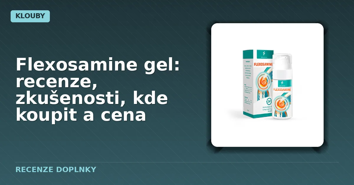 Balení kapslí doplňku stravy Flexosamine