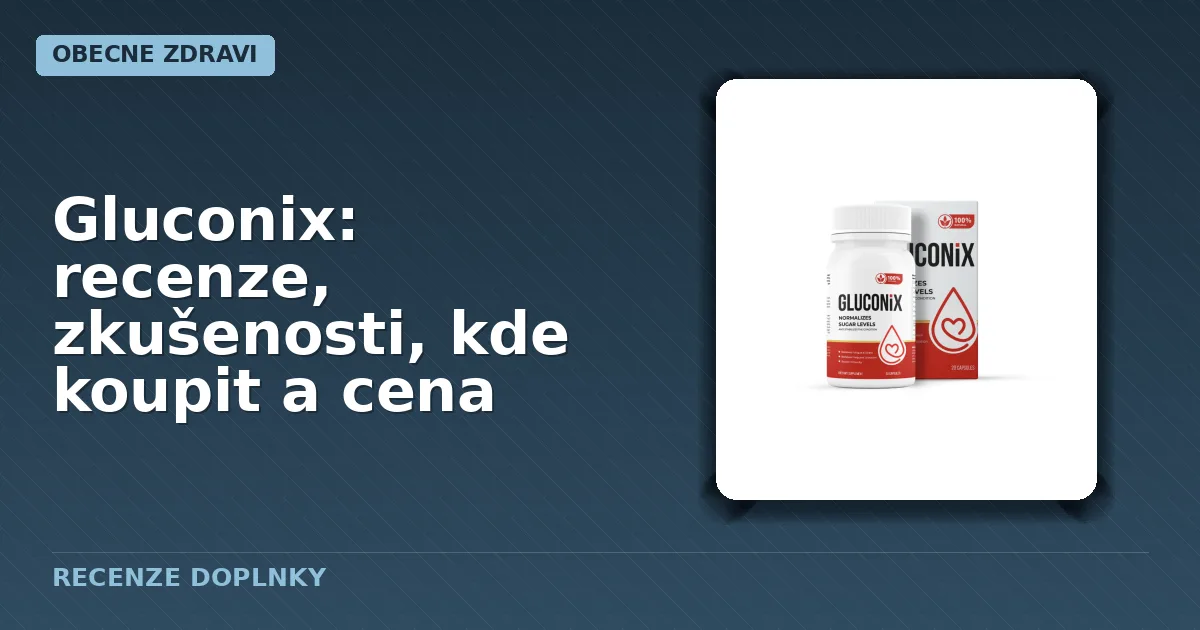 balení kapslí doplňku stravy Gluconix