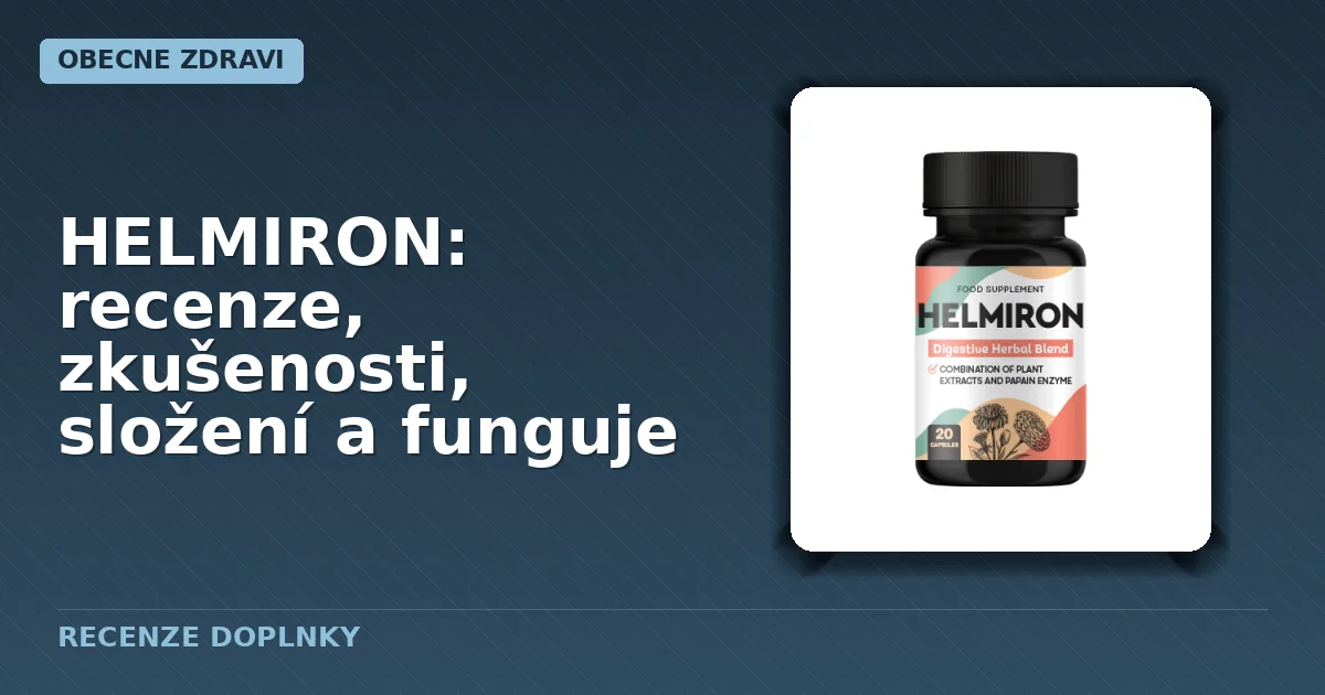 Balení kapslí potravinového doplňku HELMIRON