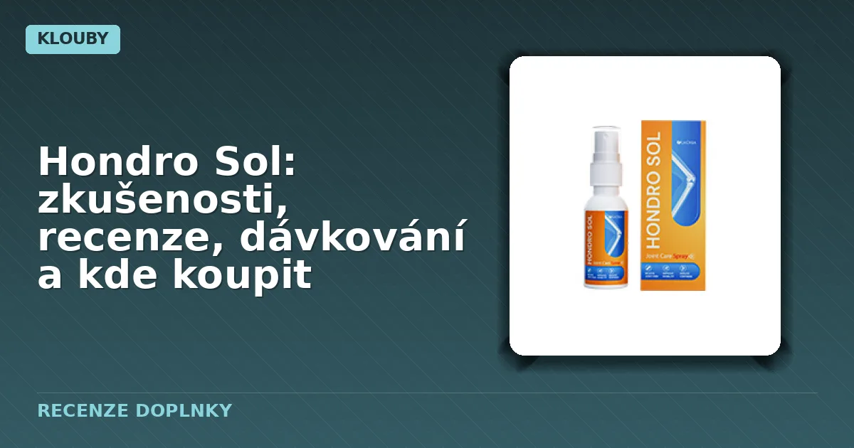Balení spreje Hondro Sol obsahující 5 jednorázových dávkovacích monodóz