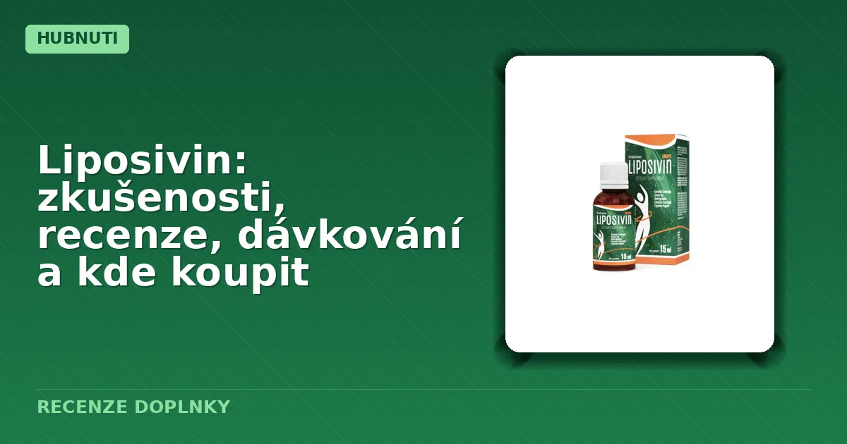 Balení doplňku stravy Liposivin