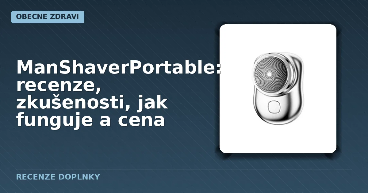 Balení mini elektrického holicího strojku ManShaverPortable