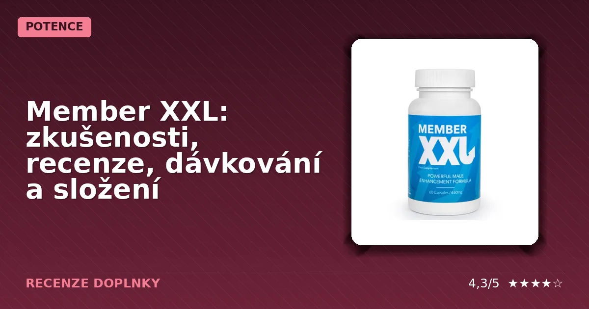 Balení doplňku stravy Member XXL