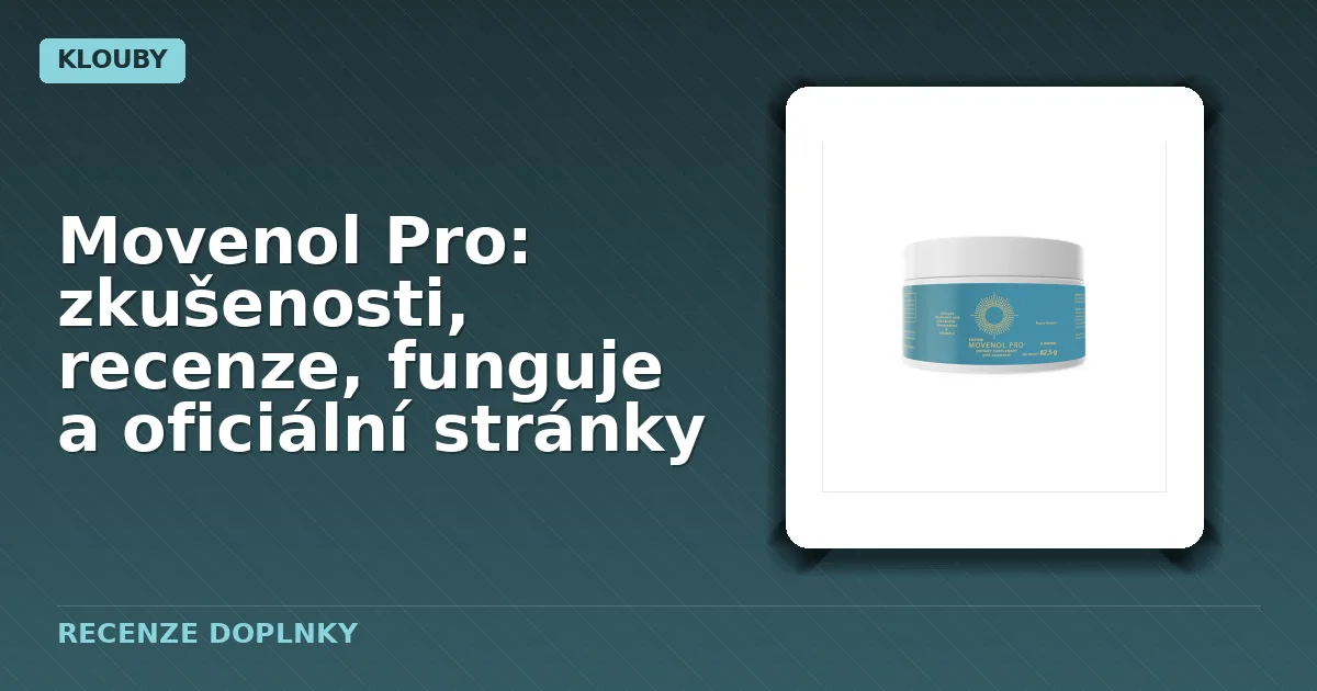 Balení nanoaktivního prášku Movenol Pro určeného k rozpuštění ve vodě