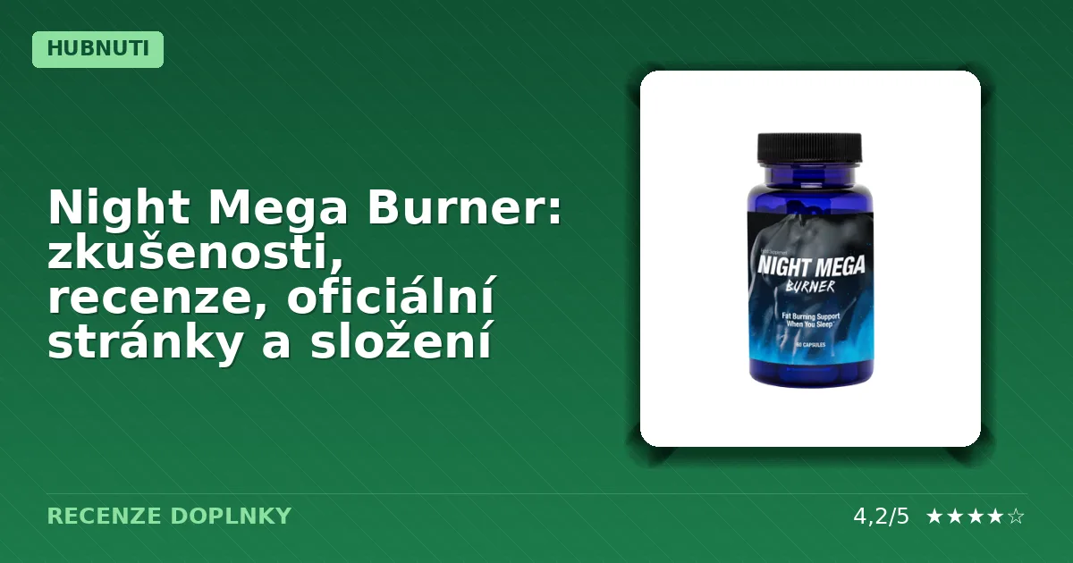 Balíček doplňku stravy Night Mega Burner