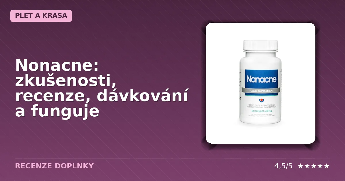 Balení doplňku stravy Nonacne pro péči o pleť