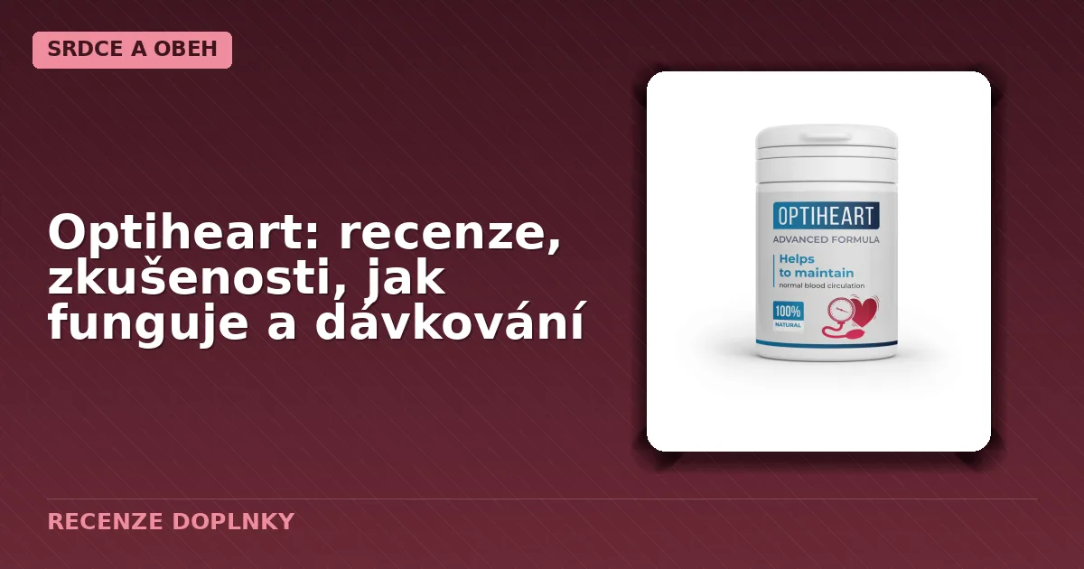 Balení kapslí Optiheart určené pro osoby s hypertenzí