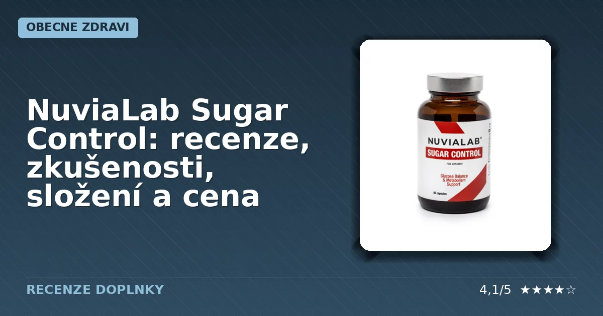Balení doplňku stravy NuviaLab Sugar Control
