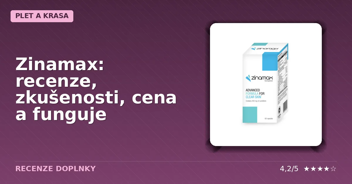 Balení doplňku stravy Zinamax